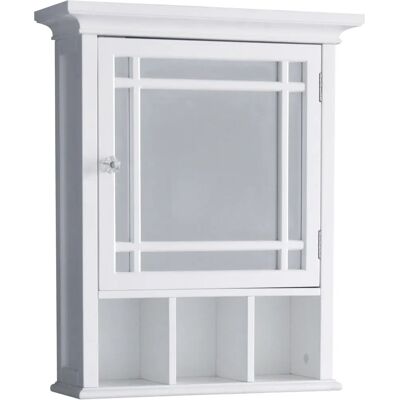 Teamson Home Neal Bathroom Cabinet White - Adjustable Shelf Teamson Home Neal Bathroom Cabinet White - Adjustable Shelf