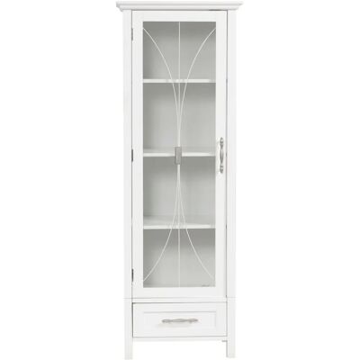 Armario de lino de baño Delaney de Teamson Home - Blanco - Armario de almacenamiento para baño Armario de lino de baño Delaney de Teamson Home - Blanco - Armario de almacenamiento para baño
