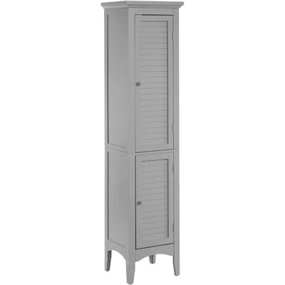 Teamson Home Glancy Grey Bathroom Linen Tower - Bathroom Cabinet Teamson Home Glancy Grey Bathroom Linen Tower - Bathroom Cabinet