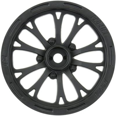 Pro-Line Pomona Drag Spec 2.2" Zwarte voorvelgen voor Slash 2WD Pro-Line Pomona Drag Spec 2.2" Zwarte voorvelgen voor Slash 2WD