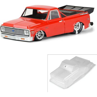 Pro-Line Racing 3557-00 Clear Chevy C-10 Drag Body - Car Body Pro-Line Racing 3557-00 Clear Chevy C-10 Drag Body - Car Body