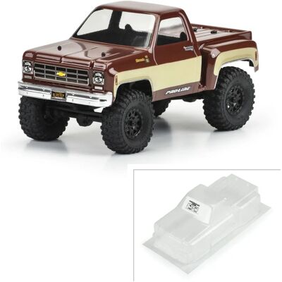 Pro-Line Klar Chevrolet K-10 1978 Chassi för SCX24 - RC Bil Tillbehör Pro-Line Klar Chevrolet K-10 1978 Chassi för SCX24 - RC Bil Tillbehör