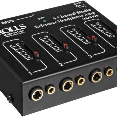 Amplificatore cuffie Rolls HA43 Pro - 4 canali, ingresso stereo Amplificatore cuffie Rolls HA43 Pro - 4 canali, ingresso stereo