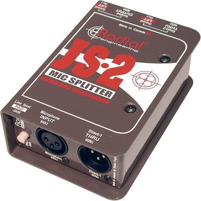 Radial JS2/JS3 Passiv Mikrofonsplitter - Kompakt & Robust Radial JS2/JS3 Passiv Mikrofonsplitter - Kompakt & Robust
