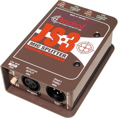 Radial Engineering JS3 - Diviseur de signal micro - e-ville - Publicité Radial Engineering JS3 - Diviseur de signal micro - e-ville - Publicité