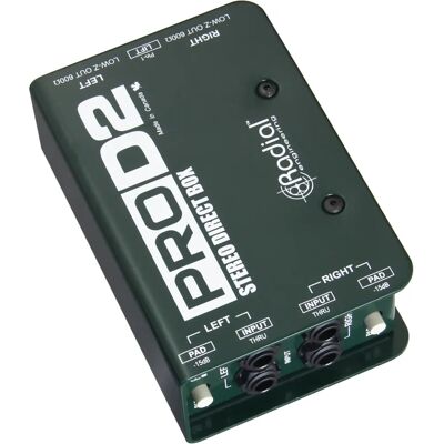 Radial PRO-D2 Passive DI-Box - DI-Box für Instrumente & Mixer Radial PRO-D2 Passive DI-Box - DI-Box für Instrumente & Mixer
