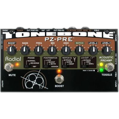 Radial Engineering PZ-Pre Préampli pour instruments acoustiques - Accessoires audio - Publicité Radial Engineering PZ-Pre Préampli pour instruments acoustiques - Accessoires audio - Publicité