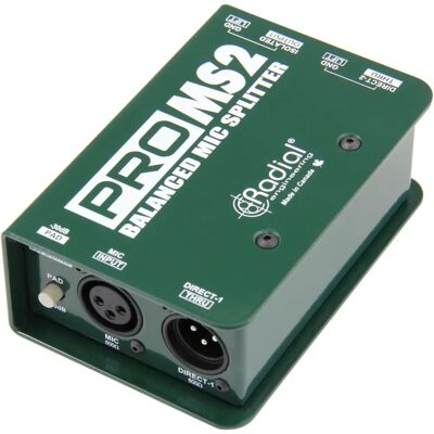 Radial PRO-MS2 Mikrofon Splitter - Splitter Radial PRO-MS2 Mikrofon Splitter - Splitter