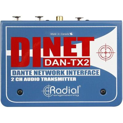 Radial DAN-TX2 - Émetteur audio - Supporte AES67 - Publicité Radial DAN-TX2 - Émetteur audio - Supporte AES67 - Publicité