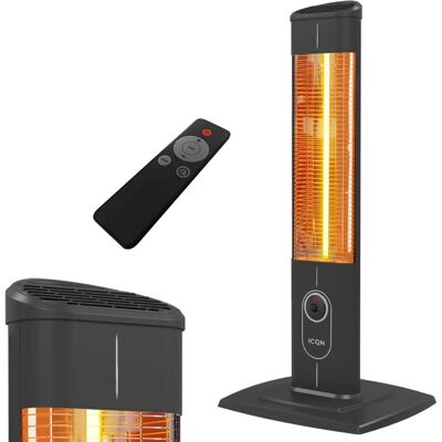 Estufa eléctrica ICQN IC2300.R - 2300W - Negro Estufa eléctrica ICQN IC2300.R - 2300W - Negro