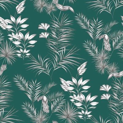 Ohpopsi - Wld53111w - Vert forêt tropicale - Wallpaper - Publicité Ohpopsi - Wld53111w - Vert forêt tropicale - Wallpaper - Publicité