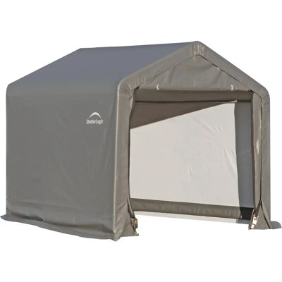 Shelter Logic Gartenschuppen - 3,24m², Grau, Stahl, Wasserdicht Shelter Logic Gartenschuppen - 3,24m², Grau, Stahl, Wasserdicht