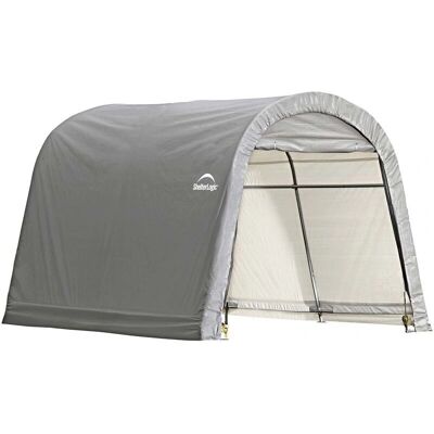 ShelterLogic Gartenschuppen - Polyethylen, Stahl, 9m², Grau - Gartenhaus ShelterLogic Gartenschuppen - Polyethylen, Stahl, 9m², Grau - Gartenhaus