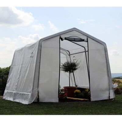 ShelterLogic Weißes Polyethylen-Gewächshaus 300x240x300cm ShelterLogic Weißes Polyethylen-Gewächshaus 300x240x300cm