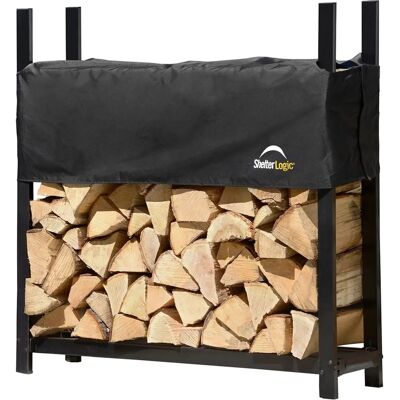 SHELTERLOGIC Kaminholzlager - Wetterfester Stahlrahmen - 120x119x36cm SHELTERLOGIC Kaminholzlager - Wetterfester Stahlrahmen - 120x119x36cm