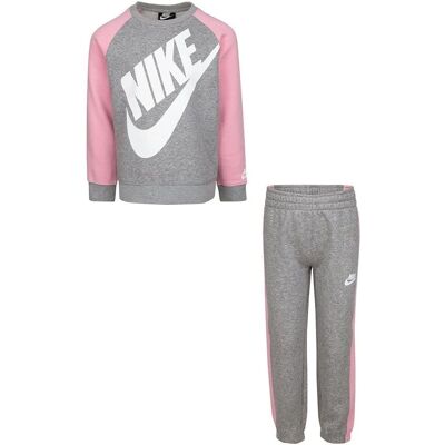 Nike Sweatset - Dark Grey Heather/Pink - Sweatshirt and Jogging Pants Nike Sweatset - Dark Grey Heather/Pink - Sweatshirt and Jogging Pants