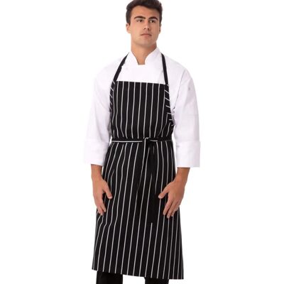 Chef Works Czarnobiaw Stripes Fartuch - Apron Chef Works Czarnobiaw Stripes Fartuch - Apron
