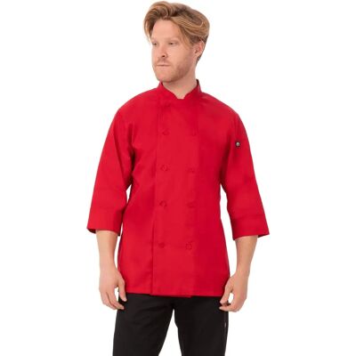 Chef Works Unisex Red Chef Coat - S - Chef Coat Chef Works Unisex Red Chef Coat - S - Chef Coat