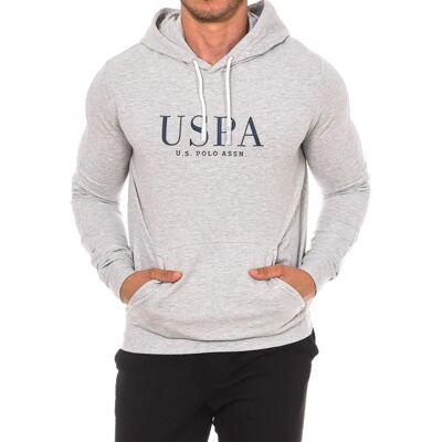 U.S. Polo Hoodie - Grijs - Maat Medium - Hoodie U.S. Polo Hoodie - Grijs - Maat Medium - Hoodie