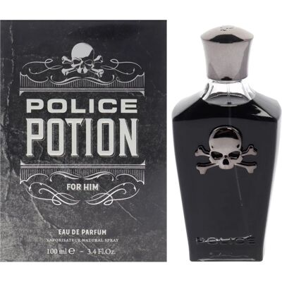 Police Men's Potion Aromatic Wood Musk Eau de Parfum 100ml - Long Lasting Masculine Fragrance Police Men's Potion Aromatic Wood Musk Eau de Parfum 100ml - Long Lasting Masculine Fragrance
