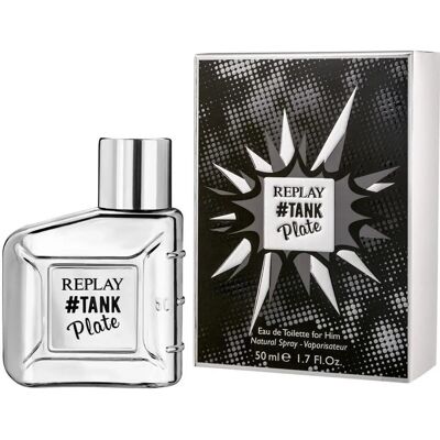 Replay Tank Plate voor Hem Eau de Toilette - Herengeur Replay Tank Plate voor Hem Eau de Toilette - Herengeur
