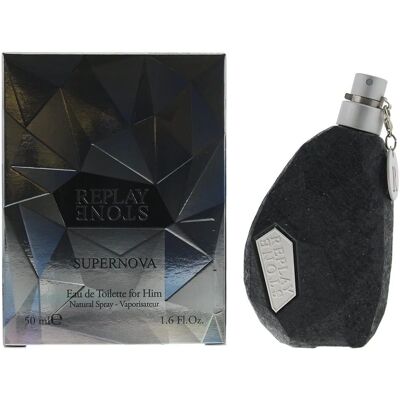 Replay Stone Supernova dla Mężczyzn Eau de Toilette 50ml - Fougère Zapach Replay Stone Supernova dla Mężczyzn Eau de Toilette 50ml - Fougère Zapach