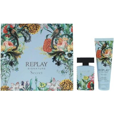 Replay Replay Signature Secret Woman Gift Set - 50ml EDT + 100ml Body Lotion Replay Replay Signature Secret Woman Gift Set - 50ml EDT + 100ml Body Lotion