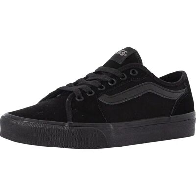 Vans Filmore Decon Suede Canvas Trainers - Black - Sneakers Vans Filmore Decon Suede Canvas Trainers - Black - Sneakers