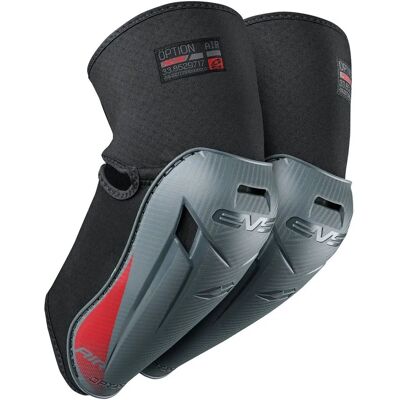 EVS Option Air Protecteur de coude - Noir Rouge - Taille unique - Maillage absorbant impact - Publicité EVS Option Air Protecteur de coude - Noir Rouge - Taille unique - Maillage absorbant impact - Publicité