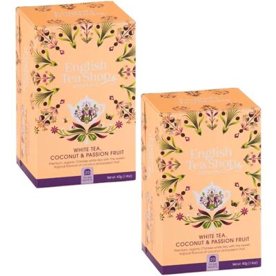 English Tea Shop Thé Blanc Bio avec Citronnelle & Passion - Thé - Publicité English Tea Shop Thé Blanc Bio avec Citronnelle & Passion - Thé - Publicité