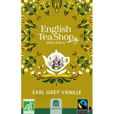 English Tea Shop Vanilje Earl Grey - Økologisk sort te med sitron, rose & vanilje English Tea Shop Vanilje Earl Grey - Økologisk sort te med sitron, rose & vanilje