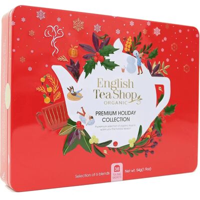 Organiczny Zestaw Herbat Świątecznych od English Tea Shop - 44g, 36 Torebki Organiczny Zestaw Herbat Świątecznych od English Tea Shop - 44g, 36 Torebki