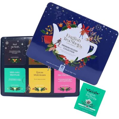 English Tea Shop - Cobalt Christmas Teas - 6 Flavors, 36 Bags English Tea Shop - Cobalt Christmas Teas - 6 Flavors, 36 Bags