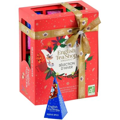 Coffret de Thés de Noël en Pyramide Bio - 12 Saveurs - 24g - Publicité Coffret de Thés de Noël en Pyramide Bio - 12 Saveurs - 24g - Publicité