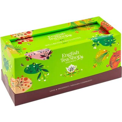Bio čajový set English Tea Shop 40 sáčků - Zelený, Černý & Bylinný Bio čajový set English Tea Shop 40 sáčků - Zelený, Černý & Bylinný