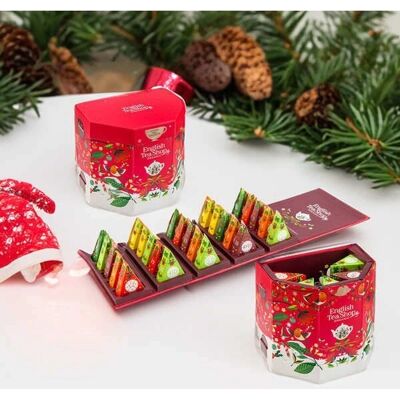 Calendrier de l'Avent Bio English Tea Shop - 13 Saveurs - Publicité Calendrier de l'Avent Bio English Tea Shop - 13 Saveurs - Publicité