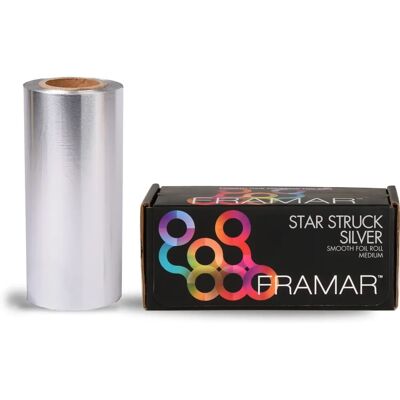 Carta stagnola Silver Star Struck di Framar - Peso medio, 13cm x 98m Carta stagnola Silver Star Struck di Framar - Peso medio, 13cm x 98m