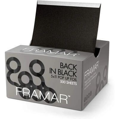 Framar Back in Black Folia Aluminiowa - Narzędzie do Koloryzacji Włosów Framar Back in Black Folia Aluminiowa - Narzędzie do Koloryzacji Włosów