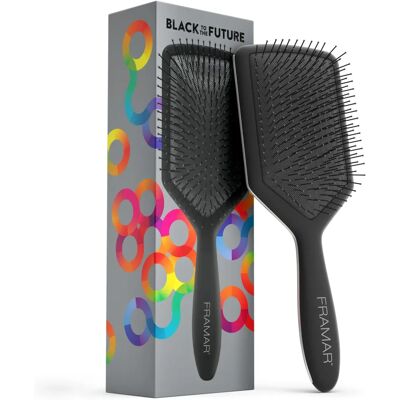 Framar Black To The Future Paddle Brush - Profesjonalny grzebień do rozczesywania Framar Black To The Future Paddle Brush - Profesjonalny grzebień do rozczesywania