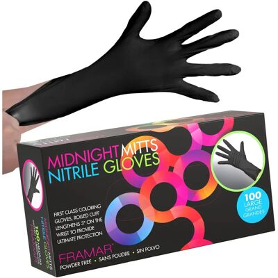 Gants en Nitrile Midnight Mitts Grand Modèle - Gants en Nitrile - Publicité Gants en Nitrile Midnight Mitts Grand Modèle - Gants en Nitrile - Publicité