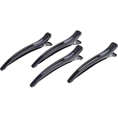 Framar Zwarte Siliconen Haarclips - 4 stuks Framar Zwarte Siliconen Haarclips - 4 stuks