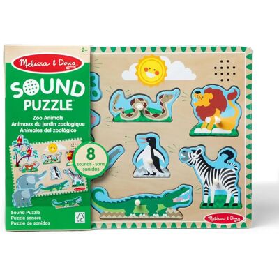 Melissa & Doug Dierengeluiden Dierenpark Puzzel - 8 st. Melissa & Doug Dierengeluiden Dierenpark Puzzel - 8 st.