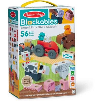 Melissa & Doug GML Farm Blockables - Building Blocks for Kids Melissa & Doug GML Farm Blockables - Building Blocks for Kids