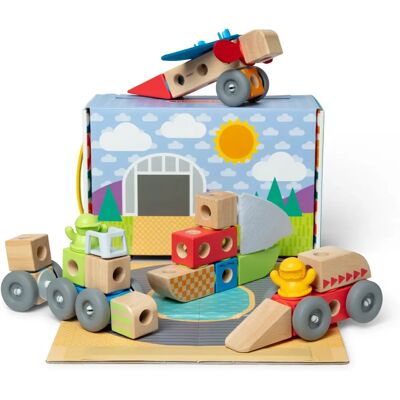 Melissa & Doug Modell - Blockables Fahrzeuge - Bausteine für Kinder Melissa & Doug Modell - Blockables Fahrzeuge - Bausteine für Kinder