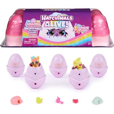 Hatchimals Rainbow Splash Ei - Spielzeug mit 5 Mini-Figuren Hatchimals Rainbow Splash Ei - Spielzeug mit 5 Mini-Figuren