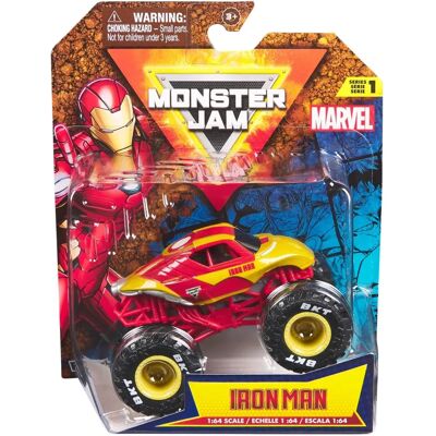 Monster Jam - 1:64 Marvel Single Packs - Iron Man Monster Jam - 1:64 Marvel Single Packs - Iron Man