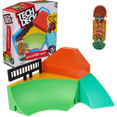 Tech Deck Quarter Bowl Ruckus Fingerboard Set Tech Deck Quarter Bowl Ruckus Fingerboard Set