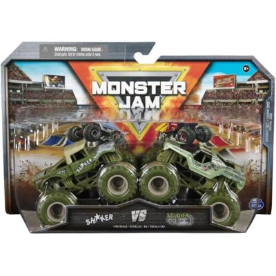 Monster Jam - Shaker, Soldier Fortune - 1:64 Die Cast 2 Pack Monster Jam - Shaker, Soldier Fortune - 1:64 Die Cast 2 Pack