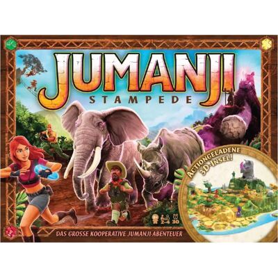 Spin Master Jumanji Stampede - Juego de Mesa - Aventura 3D para 2-4 Jugadores Spin Master Jumanji Stampede - Juego de Mesa - Aventura 3D para 2-4 Jugadores