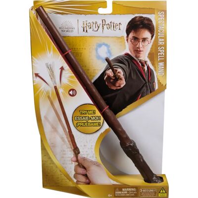 Wędzidło Magiczne Spectacular Spell Harry'ego Pottera - Wędzidło, Brązowe, 28cm, od 3 lat Wędzidło Magiczne Spectacular Spell Harry'ego Pottera - Wędzidło, Brązowe, 28cm, od 3 lat